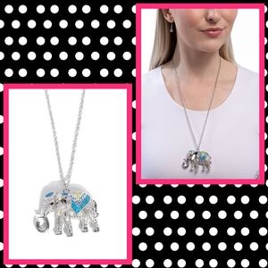 2/$10 Paparazzi Educated Elephant - Blue Necklace